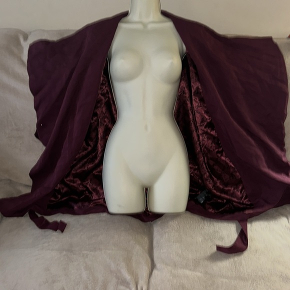 H&M Maroon and black US 10 jacket belted New - Picture 4 of 9